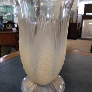 Verly ‘Les Pommes de Pin’ Vase Verlyglass Antique Glassware