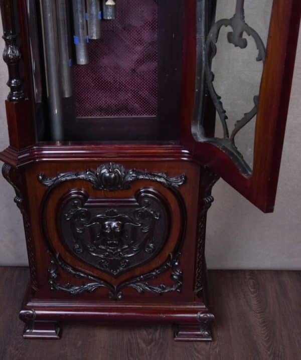 9 Foot Mahogany 3 Train Musical Long Case Clock SAI1685 Antique Clocks 17