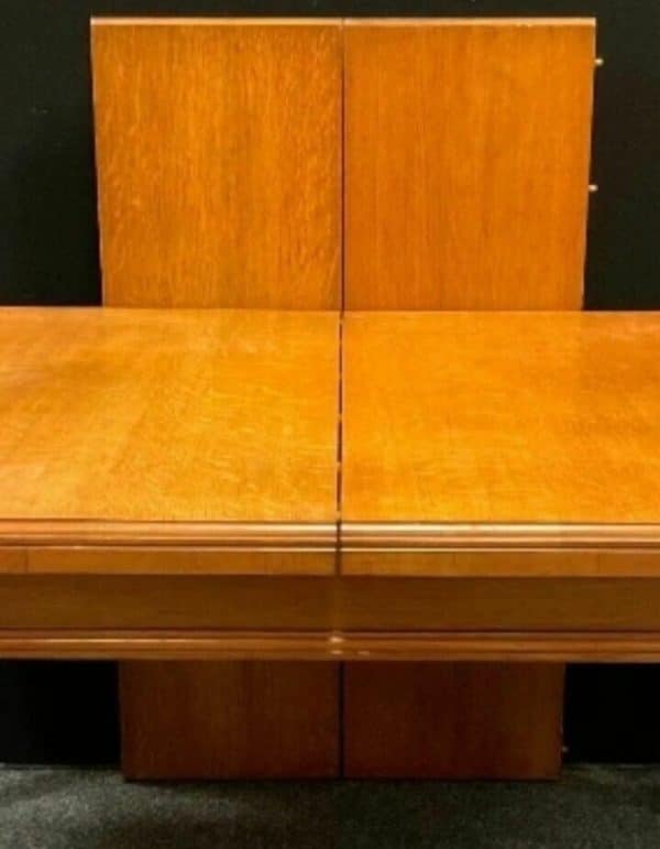 Large Victorian Extending Dining Table Light Oak - Image 2