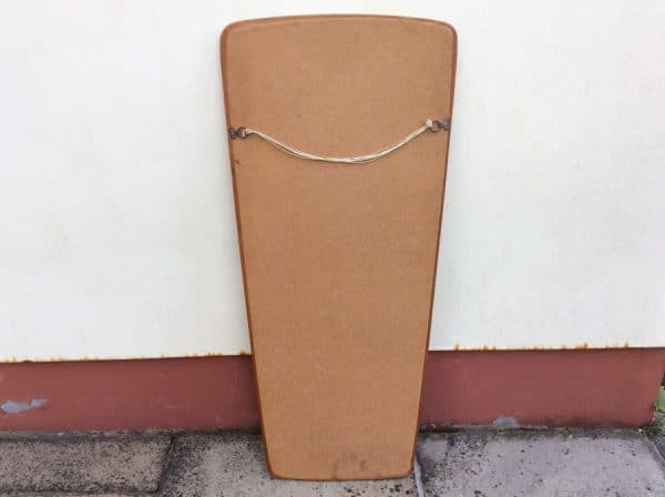 Mid Century Teak Framed Wall Mirror - Image 5