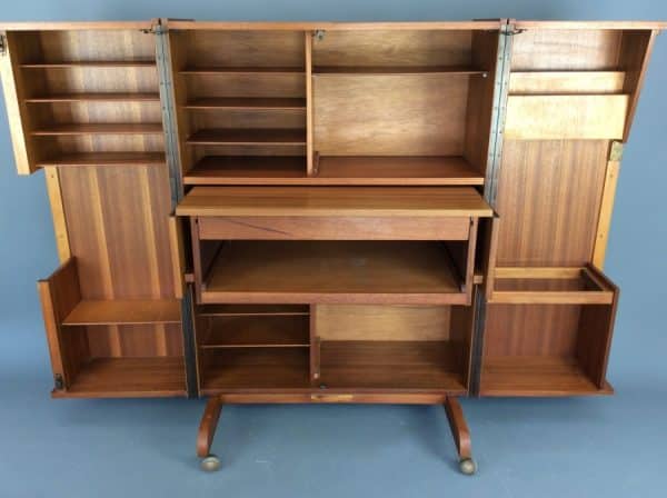 Mid Century “Desk in a Box” c1960’s desk Antique Bookcases 3