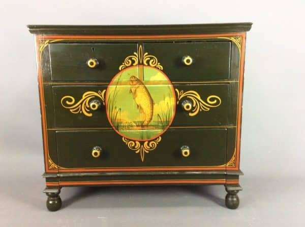 Late Victorian Painted Chest of Drawers c1890 chest of drawers Antique Chest Of Drawers 4