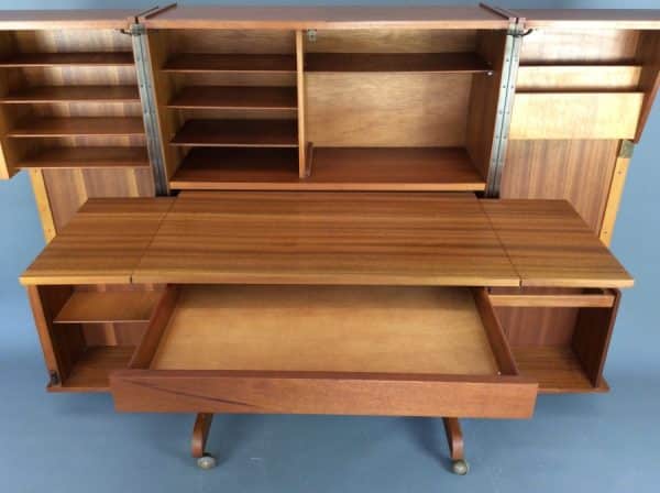 Mid Century “Desk in a Box” c1960’s desk Antique Bookcases 9