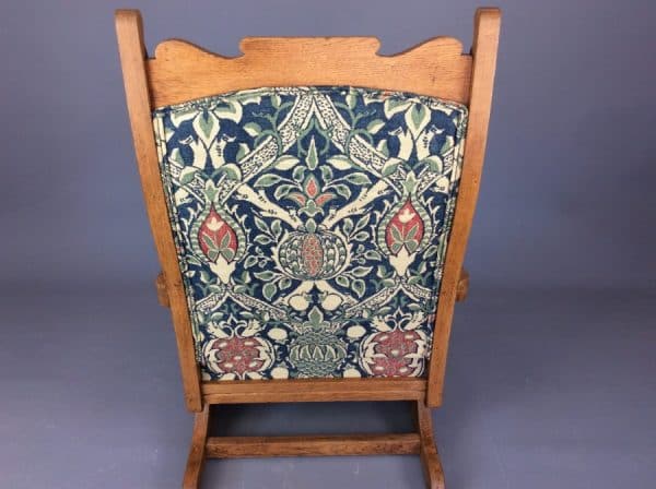 Arts & Crafts Oak Rocking Chair c1910 occasional chair Antique Chairs 10