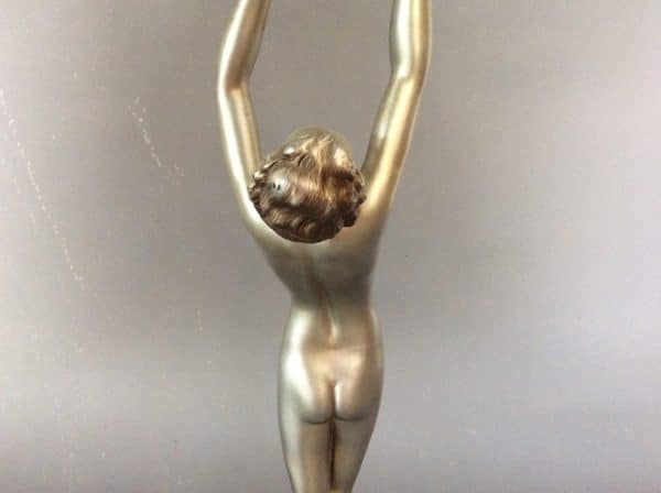 Art Deco Lady Lamp c1925 - Image 9