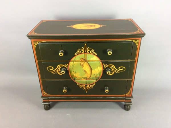 Late Victorian Painted Chest of Drawers c1890 chest of drawers Antique Chest Of Drawers 3