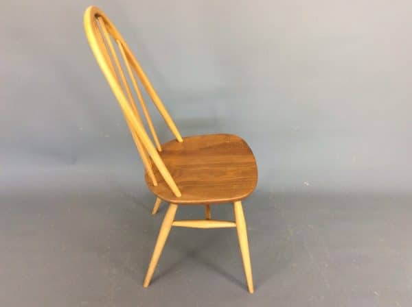 Mid Century Set of 4 Ercol Windsor Dining Chairs - Image 7