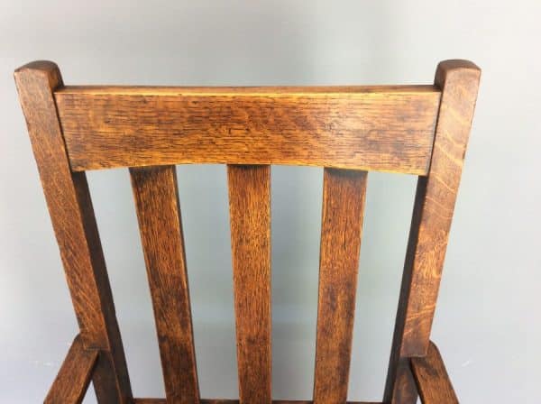 Arts & Crafts Mission Armchair - Image 6