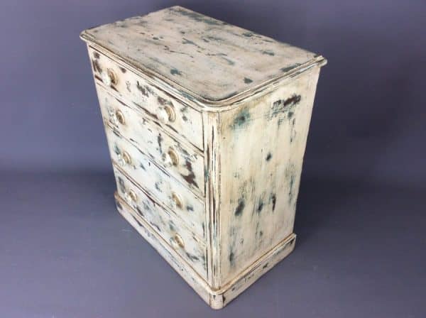 Late Victorian Painted Chest Of Drawers - Image 7