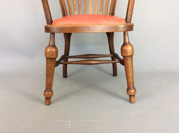Air Ministry Captains Desk Chair c1930’s Air Ministry Antique Chairs 7