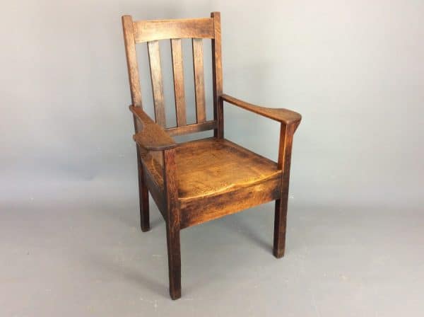 Arts & Crafts Mission Armchair American Antique Chairs 4