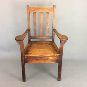 Arts & Crafts Mission Armchair American Antique Chairs 3