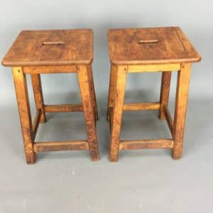 Pair of Mid Century Lab Stools c1950’s Lab Stools Antique Chairs