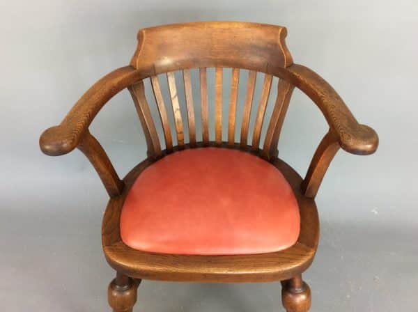 Air Ministry Captains Desk Chair c1930’s Air Ministry Antique Chairs 10