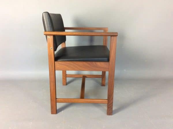 Mid Century Teak Desk Chair desk chair Antique Chairs 8