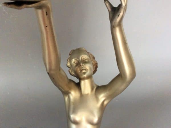 Art Deco Lady Lamp c1925 art deco Antique Lighting 12