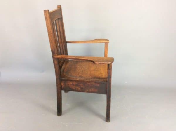 Arts & Crafts Mission Armchair American Antique Chairs 9