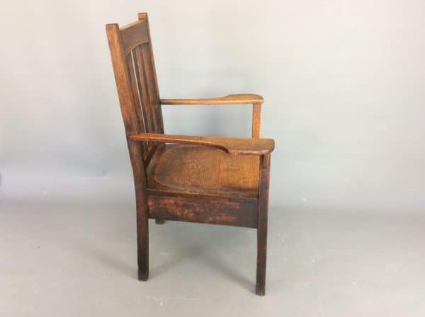 Arts & Crafts Mission Armchair - Image 7