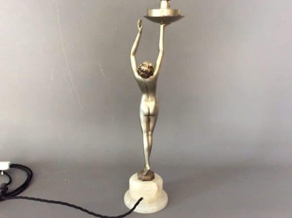 Art Deco Lady Lamp c1925 art deco Antique Lighting 4