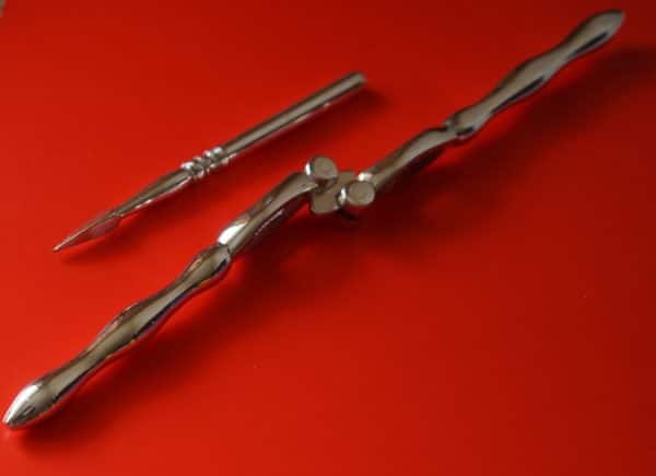 Vintage 1920s Electro Plated Nut Crackers & Nut Pick Boxed Set - Image 4