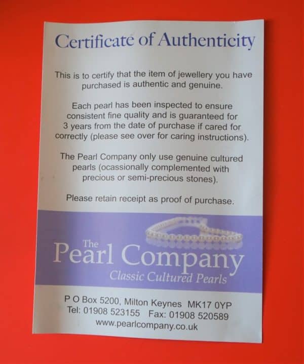 Vintage Boxed Cultured Pearl Necklace With Silver Toggle - FREE UK POSTAGE - Image 4