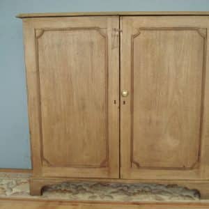Hardwood Victorian Shallow Two Door Cupboard Antique Cupboards