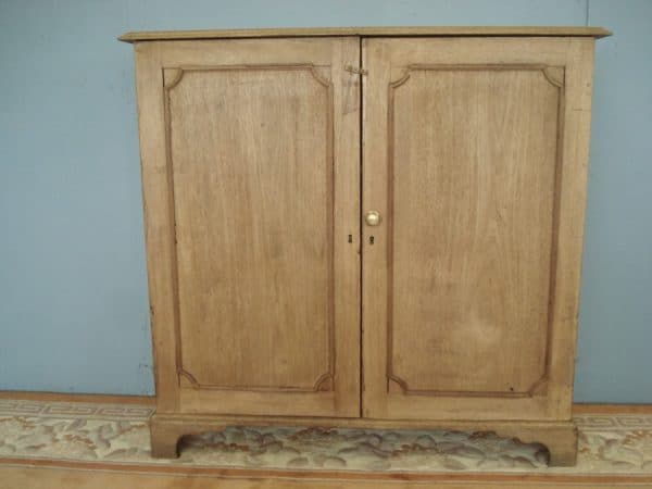 Hardwood Victorian Shallow Two Door Cupboard Antique Cupboards 3