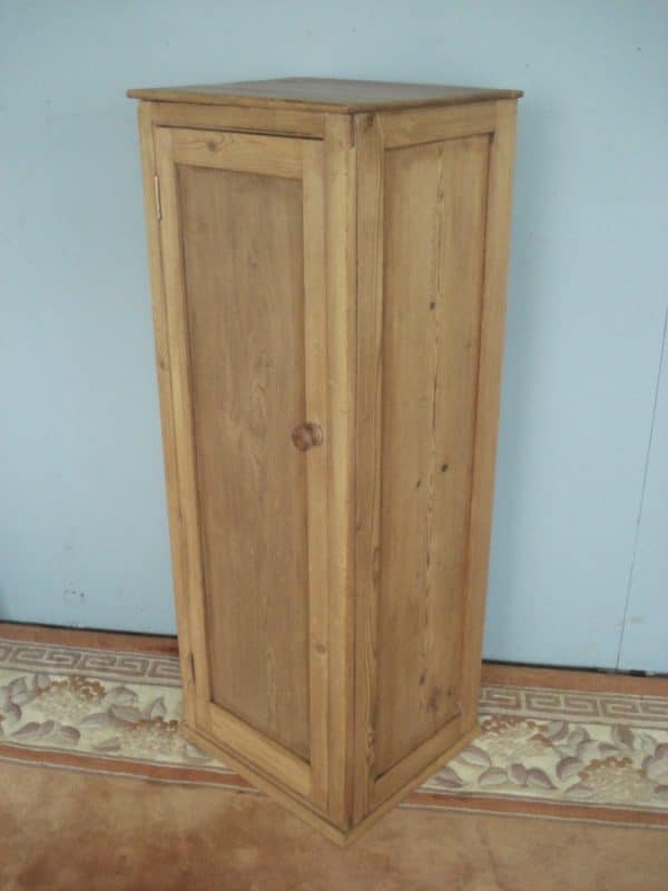 Narrow and Deep Single Door Antique Pine Cupboard Antique Cupboards 3