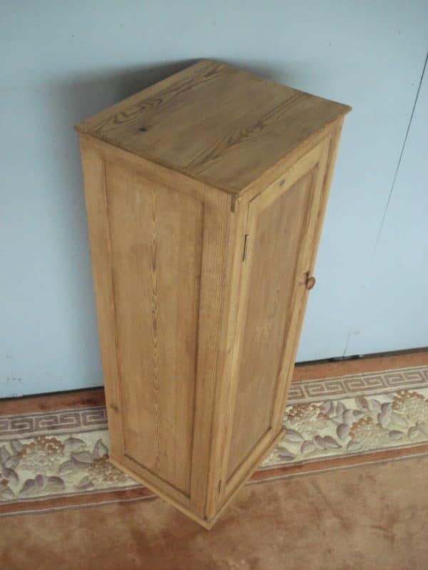 Narrow and Deep Single Door Antique Pine Cupboard Antique Cupboards 4