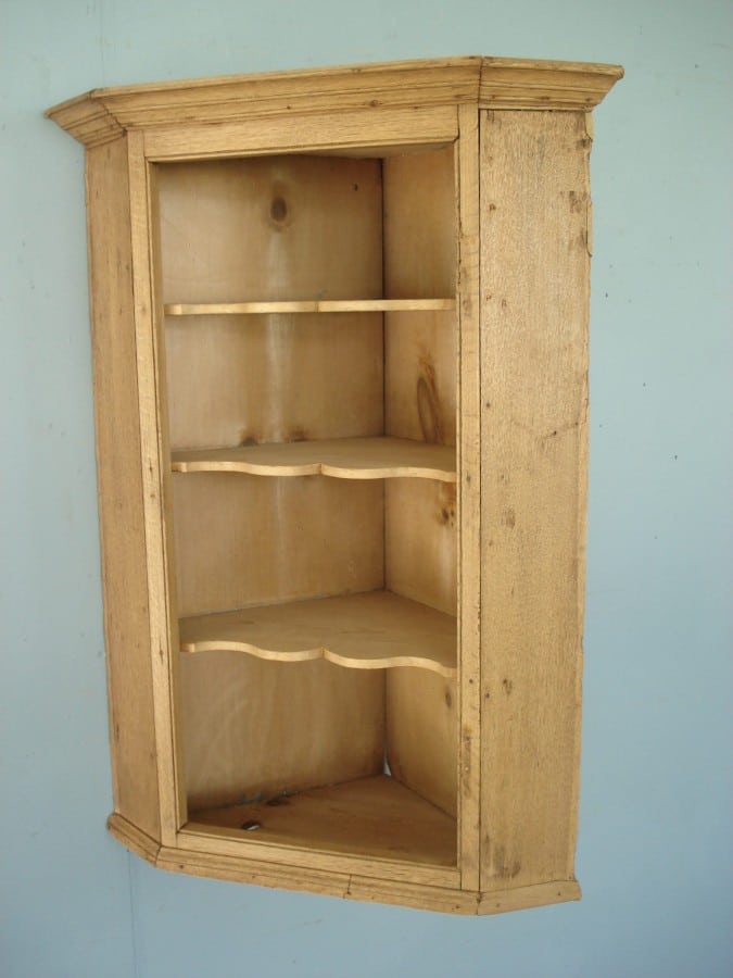 Antique corner shelf shop unit