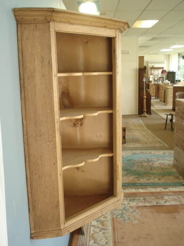 Oak Wall Hanging Corner Shelves - Image 2
