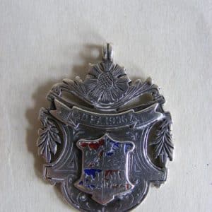 RARE 1907 FA Cup Crewe Moulton Alexandra Hewitt Silver Medal Newton Heath Manchester United Division Antique Silver