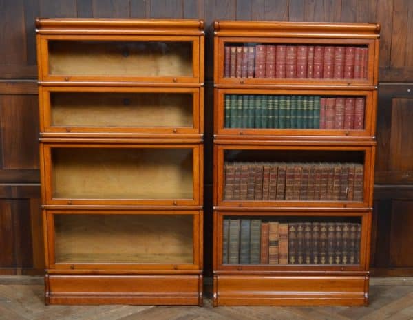 Pair Of Edwardian Globe Wernicke 4 Sectional Bookcases SAI2969