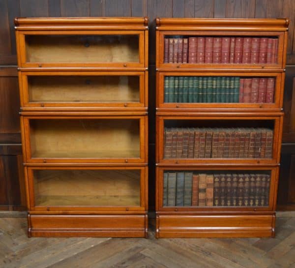 Pair Of Edwardian Globe Wernicke 4 Sectional Bookcases SAI2969 globe wernicke Antique Bookcases 17