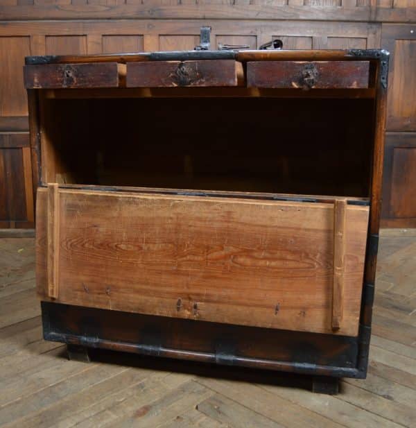 Korean Elm Wood Marriage Chest SAI2949 - Image 2