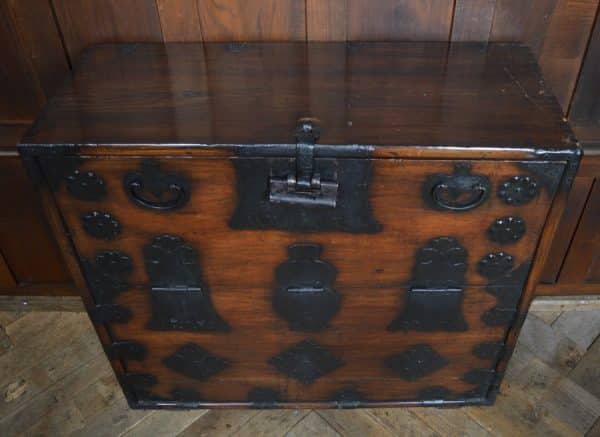 Korean Elm Wood Marriage Chest SAI2949 - Image 8