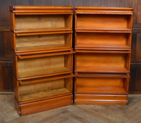 Pair Of Edwardian Globe Wernicke 4 Sectional Bookcases SAI2969 globe wernicke Antique Bookcases 9