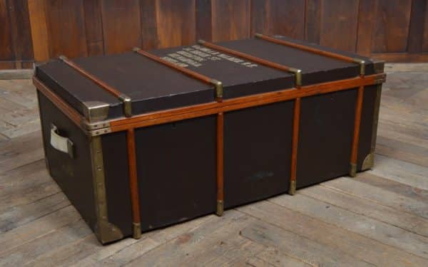 Leather Covered Travel Trunk/ Storage Box SAI2971 Miscellaneous 3