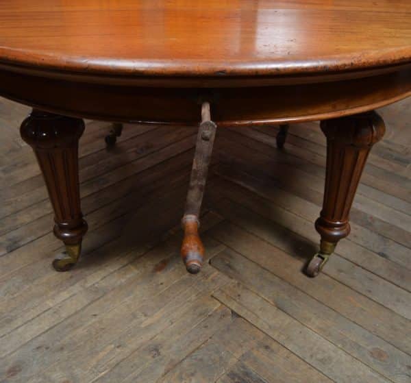 Victorian Mahogany Wind Out Dining Table SAI2964 - Image 3