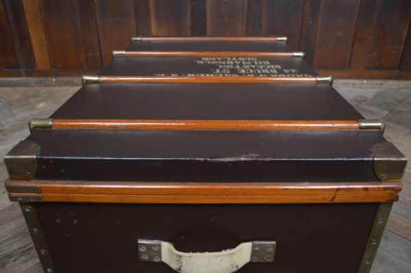 Leather Covered Travel Trunk/ Storage Box SAI2971 - Image 14