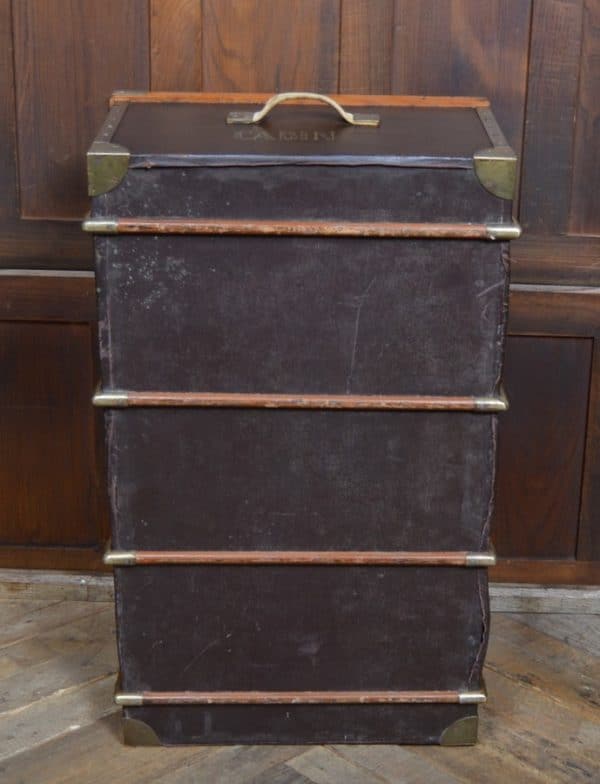 Leather Covered Travel Trunk/ Storage Box SAI2971 - Image 15