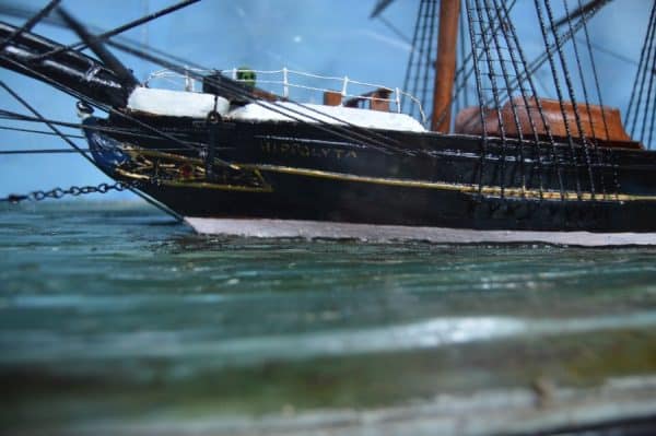 Cased Clipper Model Ship Of ‘the Hippolyta’ SAI2972 Antique Nautical 6