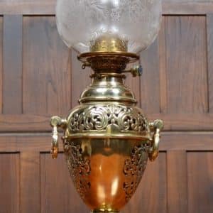 Victorian Brass Paraffin/ Oil Lamp SAI2657 HINKS Antique Lighting