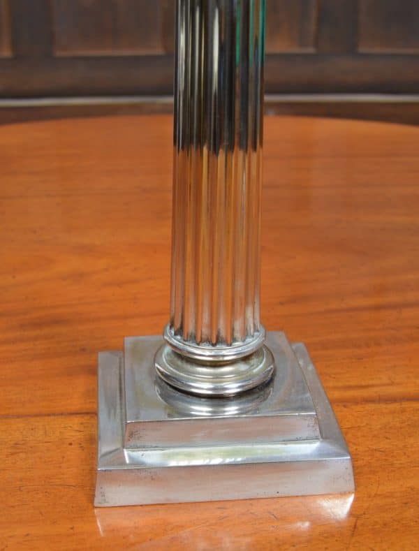 Victorian EPNS Paraffin/ Oil Lamp SAI2962 - Image 7
