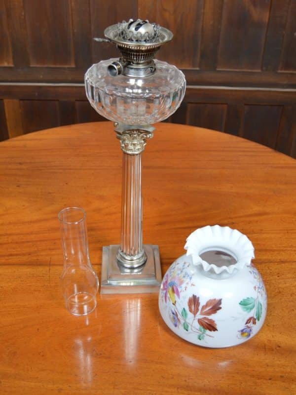 Victorian EPNS Paraffin/ Oil Lamp SAI2962 Antique Lighting 8
