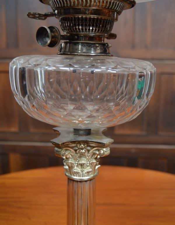 Victorian EPNS Paraffin/ Oil Lamp SAI2962 - Image 4