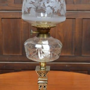 Victorian Brass Paraffin Lamp SAI2961 Antique Lighting