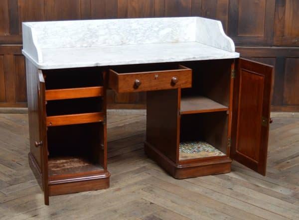 Victorian Marble Top Mahogany Wash Stand SAI2955 - Image 15