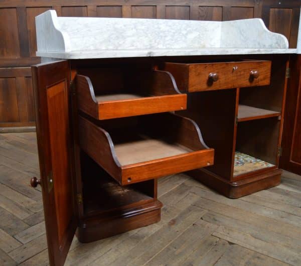 Victorian Marble Top Mahogany Wash Stand SAI2955 - Image 14