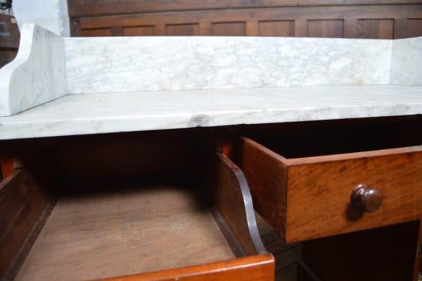 Victorian Marble Top Mahogany Wash Stand SAI2955 - Image 13